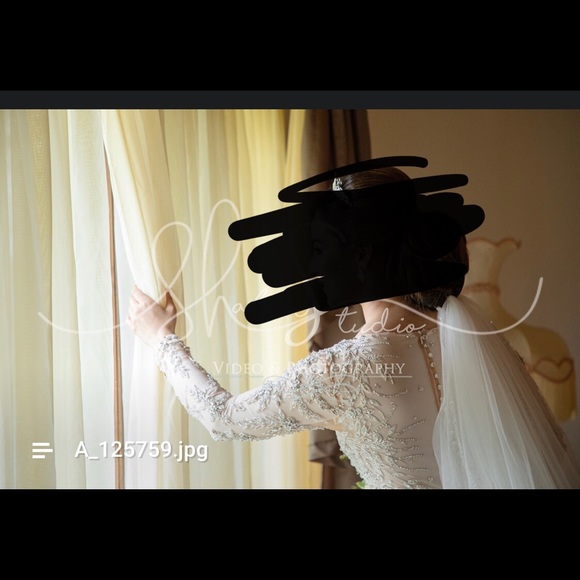 COPY - Stephen yearick Swarovski beaded wedding dress - Picture 4 of 8